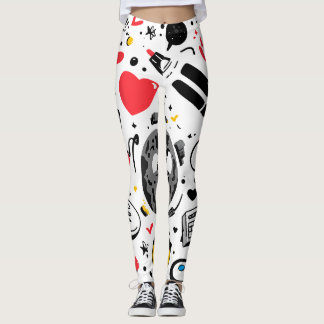 Leggings à Impression Florale Intégrale