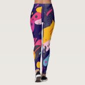Leggings à Impression Florale Intégrale (Dos)