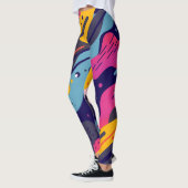 Leggings à Impression Florale Intégrale (Gauche)