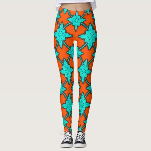 Leggings à Impression Numérique Vibrante - Ajustem (Devant)