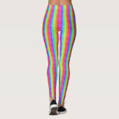 Leggings à impression verticale à bande arc-en-cie (Dos)