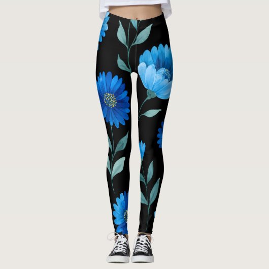 Leggings à Imprimé Floral Total (Devant)