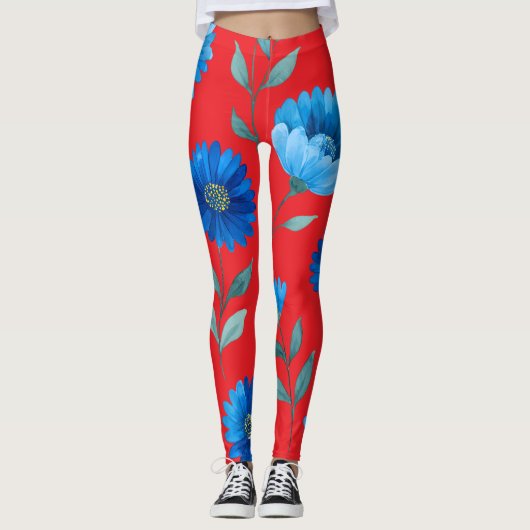 Leggings à Imprimé Floral Total (Devant)