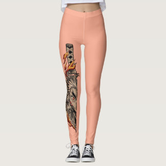 Leggings A Japanese-style sword (katana or similar) with a