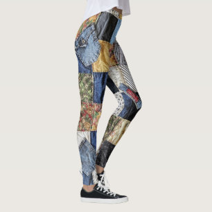 Leggings à l'apparence inclinée