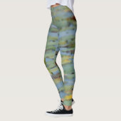 Leggings à l'aquarelle du lac nénuphar (Gauche)