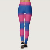Leggings à larges rayures drapeau bisexuel (Dos)