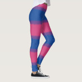 Leggings à larges rayures drapeau bisexuel (Droite)