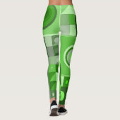 Leggings à l'art décontracté vert (Dos)