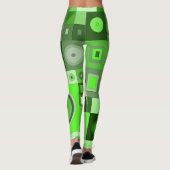 Leggings à l'art décontracté vert (Dos)