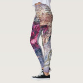 Leggings à l'Ephémère à la rose rouge (Gauche)
