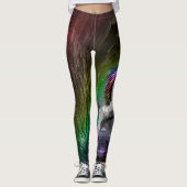 Leggings à licorne arc-en-ciel (Devant)