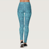 Leggings à médaillon sarcelle (Dos)