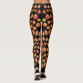 Leggings à motif de feuille d'automne – Conception (Dos)