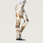 Leggings à motif de tasse de café (Droite)