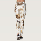 Leggings à motif de tasse de café (Dos)