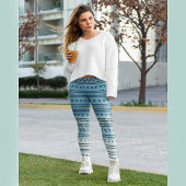 Leggings à motif dégradé bleu