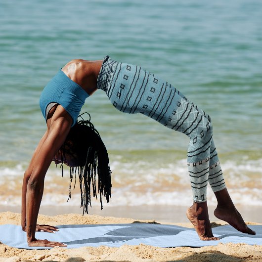 Leggings à motif dégradé bleu