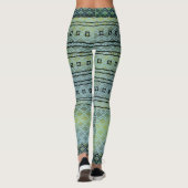 Leggings à motif dégradé bleu-vert (Dos)