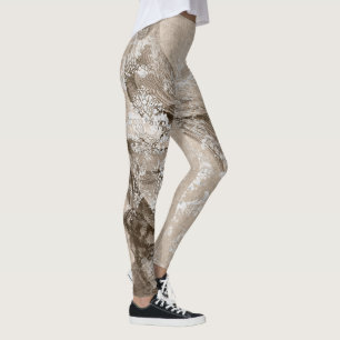 Leggings à motif d'éphémères cool - Abstrait migno