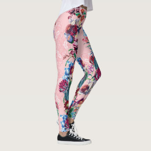 Leggings à motif floral élégant