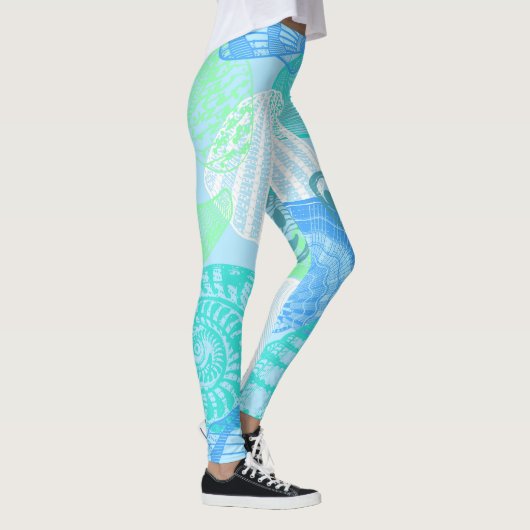 Leggings à motif océanique continu  (Droite)