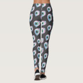 Leggings à motif pastel gothique avec des yeux en (Dos)