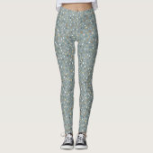 Leggings à motif terrazzo gris moderne (Devant)