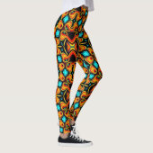 Leggings à motifs bleu jaune (Droite)
