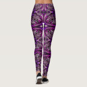 Leggings à motifs bleu violet (Dos)