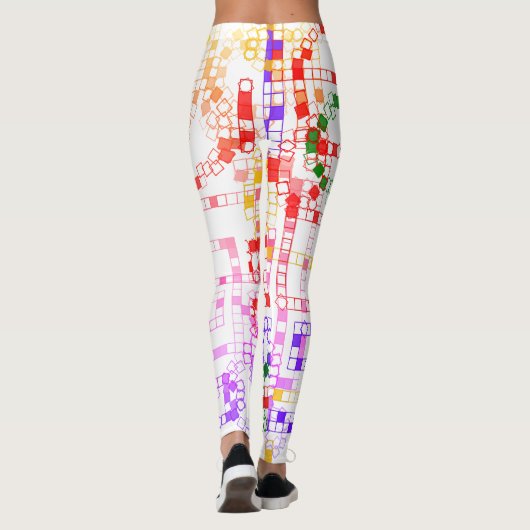 Leggings à motifs colorés cool (Dos)