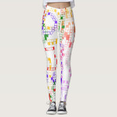Leggings à motifs colorés cool (Devant)
