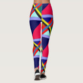 Leggings à motifs d'intersection colorée (Dos)