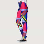 Leggings à motifs d'intersection colorée (Gauche)