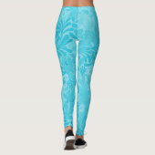 Leggings à motifs floraux bleus (Dos)