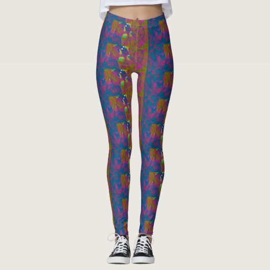 Leggings à motifs multicolores (Devant)