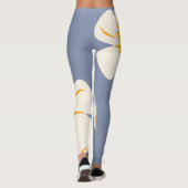 Leggings à orchidées gris ardoise élégant (Dos)