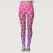 Leggings à paille rose et violet (Devant)