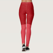 Leggings à panneau supérieur moucheté de tomate –  (Dos)