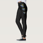 Leggings à papillon monarque noir (Gauche)