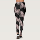Leggings à papillon rose et noir (Dos)