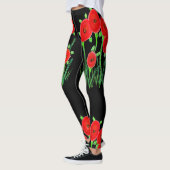 Leggings à pavot noir (Gauche)