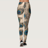Leggings à plumes de paon (Dos)