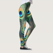 Leggings à plumes de paon exotiques (Droite)