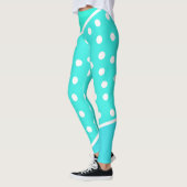 Leggings à pointes bleu turquoise (Gauche)