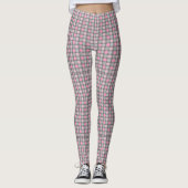 Leggings à pointes rose et gris Polka (Devant)