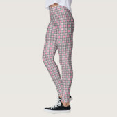 Leggings à pointes rose et gris Polka (Gauche)