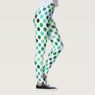 Leggings à pointes vertes