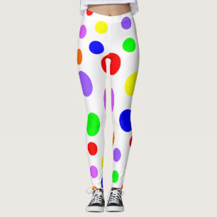 Leggings à points arc-en-ciel