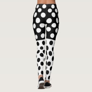 Leggings à points noirs et blancs - Choisir les co